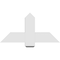 Ekena Millwork Eugene Architectural Grade PVC Gable Bracket, 36"W x 18"H x 4"D x 6"F, 12/12 Pitch GBP036X18X0406EUG00 - alternate 5